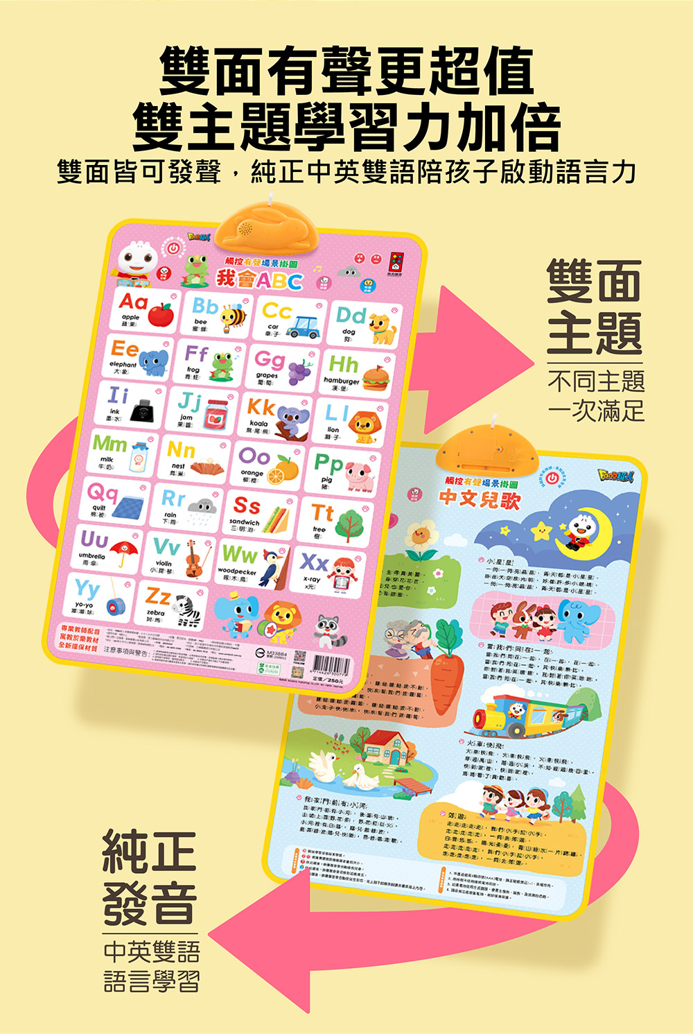 FOOD超人有聲學習掛圖-海洋動物&唐詩