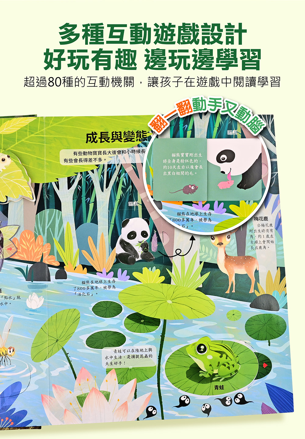 神奇的動物百科立體翻翻書