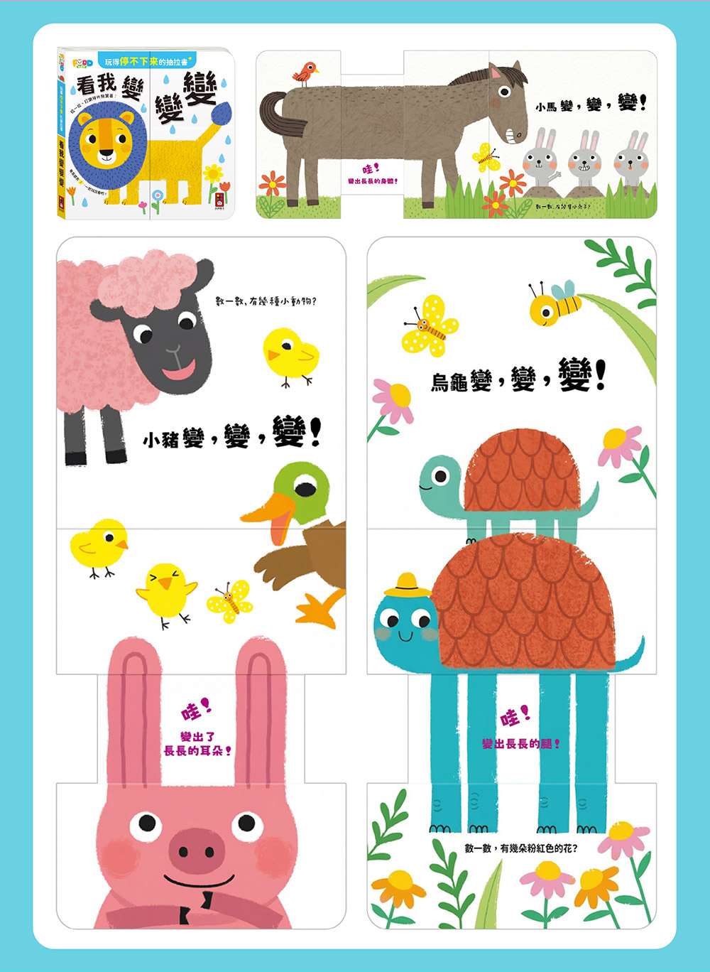 玩得停不下來的抽拉書-泰迪熊不見了